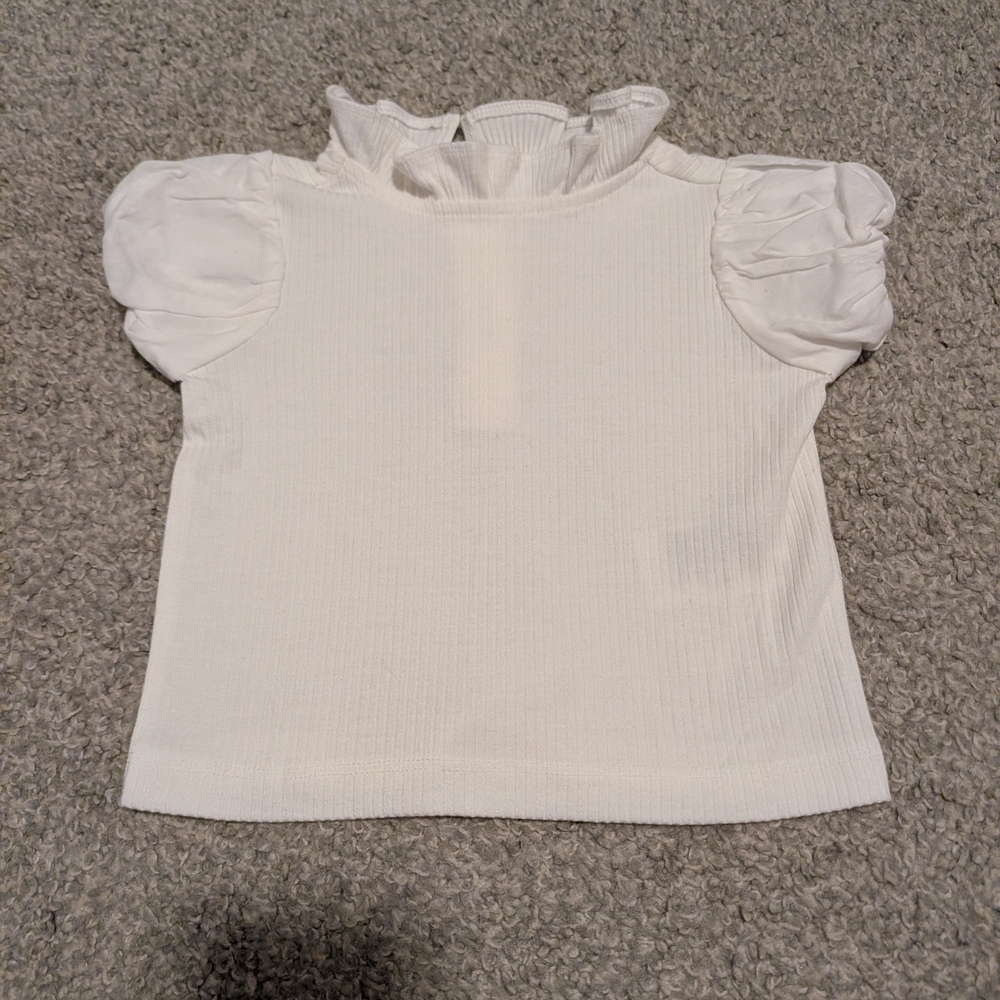 Janie and Jack White Ruffled Blouse